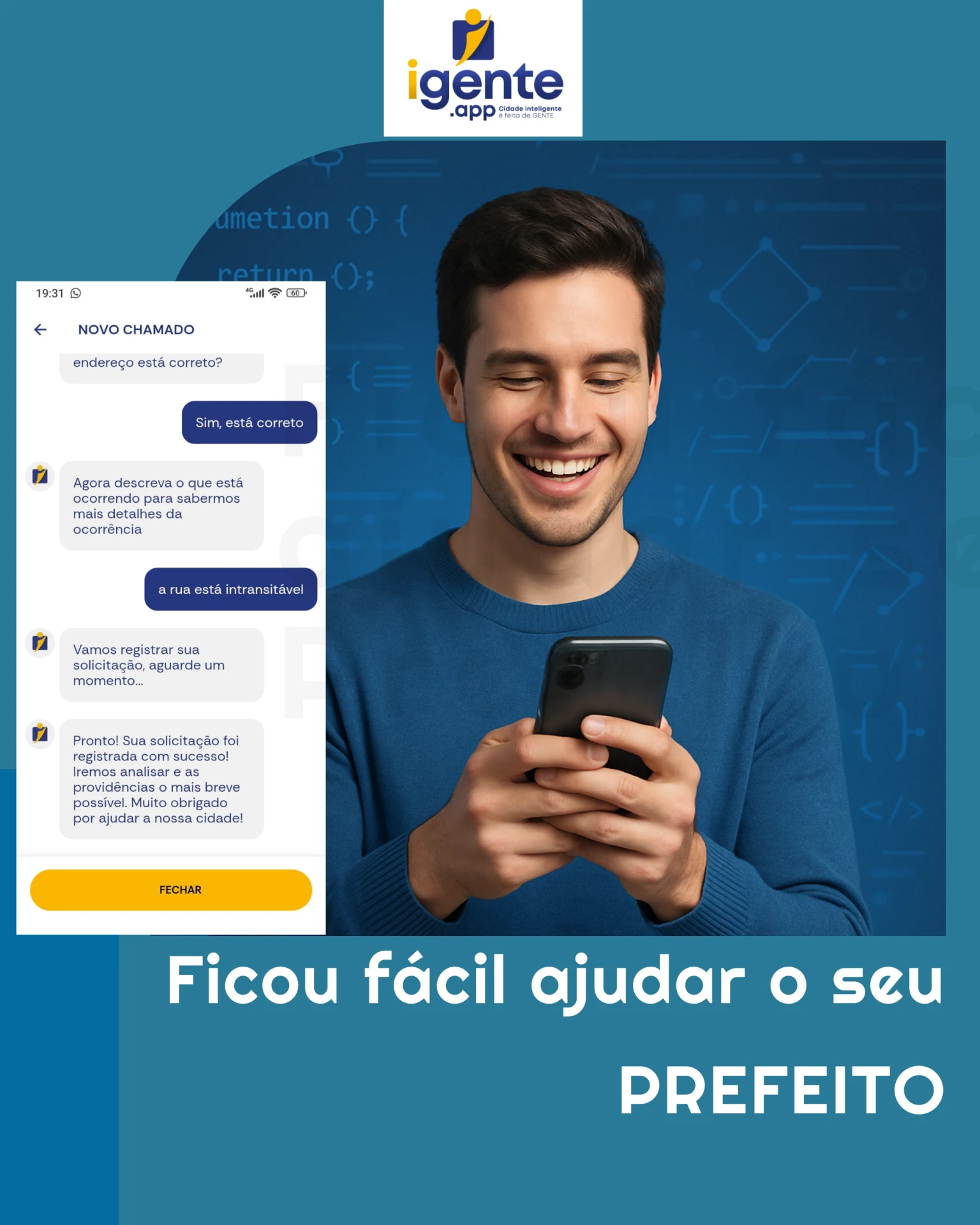 Está chegando o IGENTE.APP